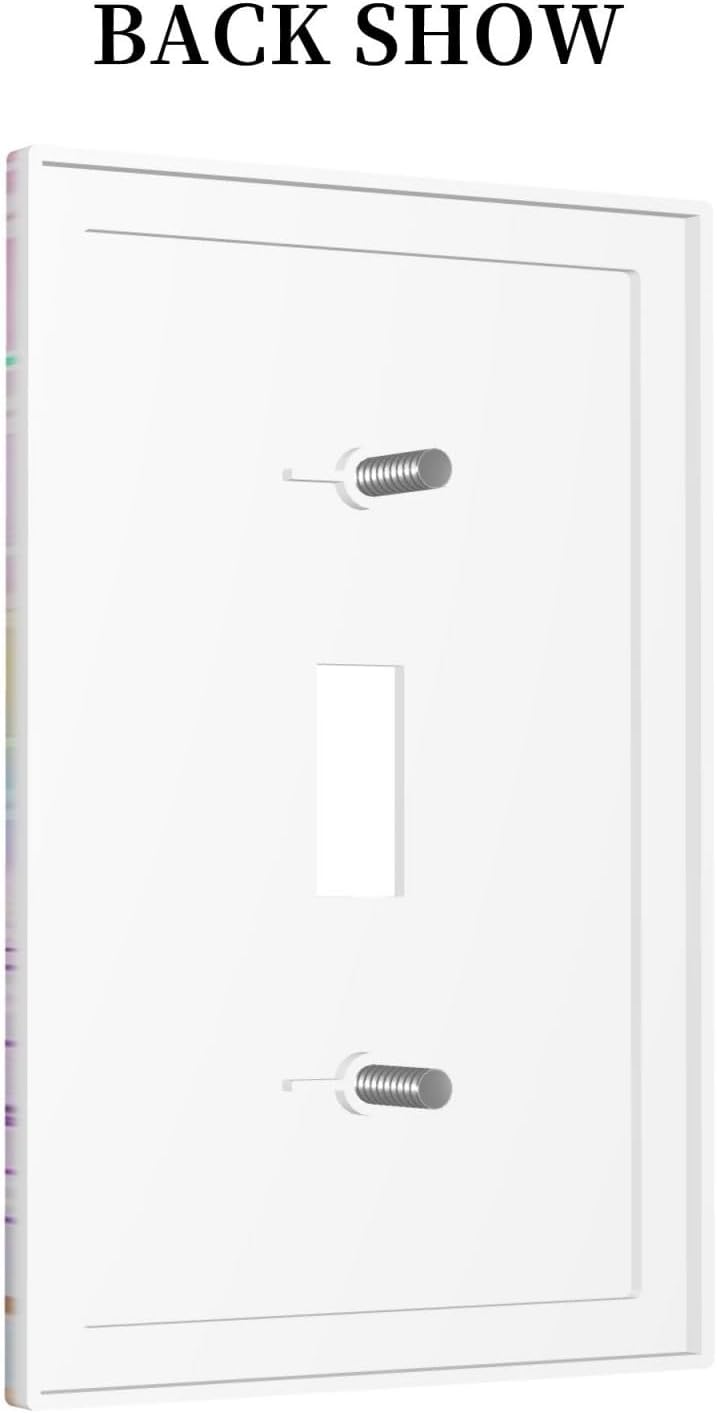 Sghxwp Silvery Glitter Cute Mermaid Tail Fantasy Castle 1 Gang Light Switch Covers Single Toggle Wall Plate Decorative Switchcover Electrical Switchplate for Kidroom Nursery Bedroom Kitchen Decor - Image 4